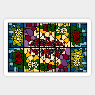 Modernist Stained Glass Window Sticker